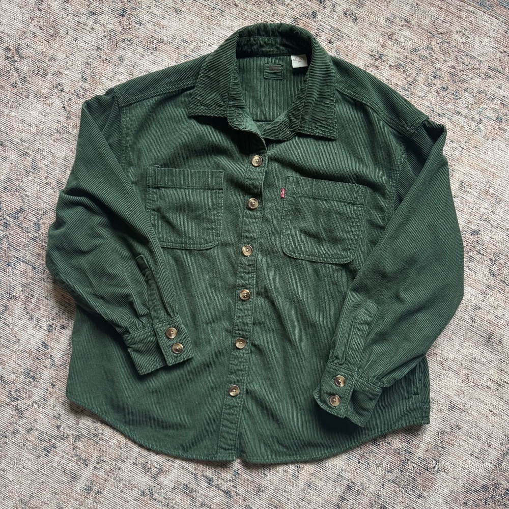 Levi's Green Button Down Shirt